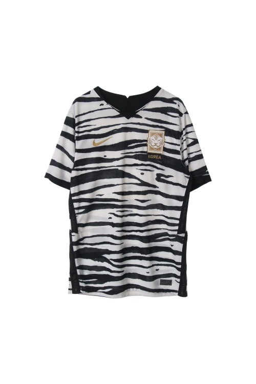 나이키 (Man - L) 폴리 자수 스우시 로고 드라이핏 KOREA 브이넥 반팔 티셔츠