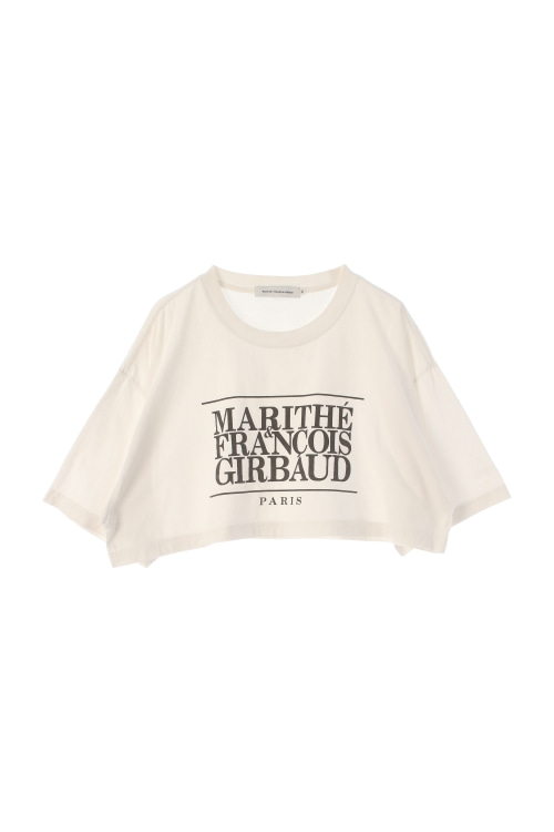 마리떼 프랑소와 저버 (Woman - XL) [리폼] 빅로고 크루넥 크롭 반팔 티셔츠