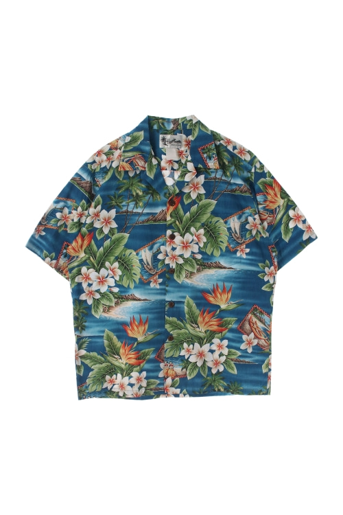 USA (Man - L) 하와이안 패턴 반팔 셔츠